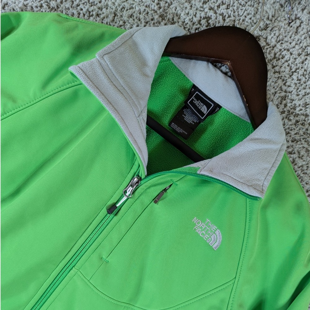 The North Face Apex Bionic Softshell Jacket Lightweight Green Womens Small